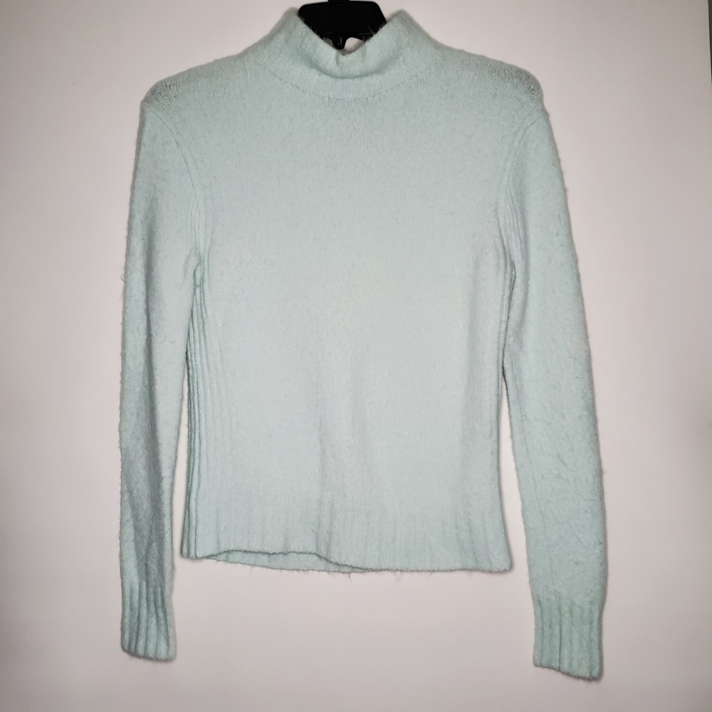 Mint Green TURTLENECK Sweater- Womens- J. CREW Size Small